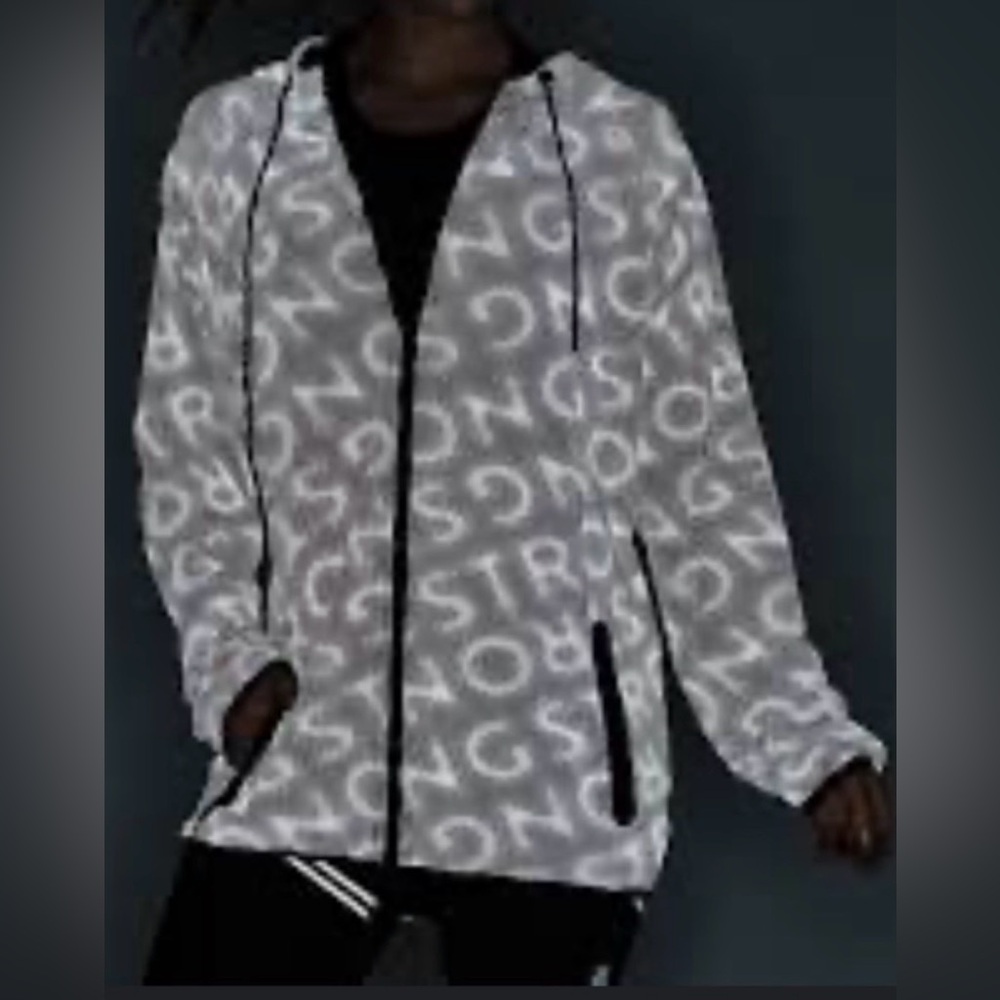 Zumba Strong ID Reflective Unisex Zip Up Hoodie XS